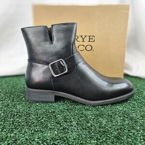 Frye & Company Women’s Cormac Black Side Zip Ankle Boots Size 9.5 $95